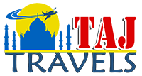 taj tour and travel agency in gorakhpur logo
